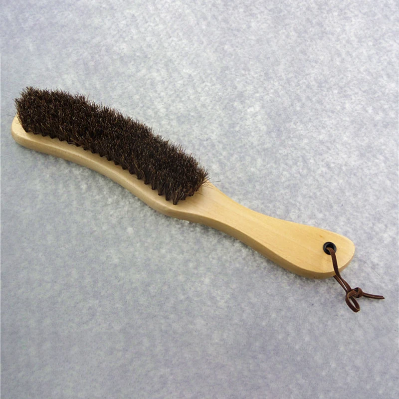 Hat Brush Natural Horsehair 27cm Wool Brushed Material Hat Cleaning Brush Pilling, Dust, Pollen, Static Removal Luxury Hat Speci