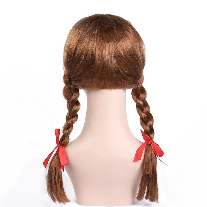 ♥   2025 جديد رعب العروس تشاكي أنابيل تأثيري فستان مُصمم حسب الطلب كوس الباروكات شعوذة دمية قناع النساء الفتيات الشر هالوين ★ ☆ ly99