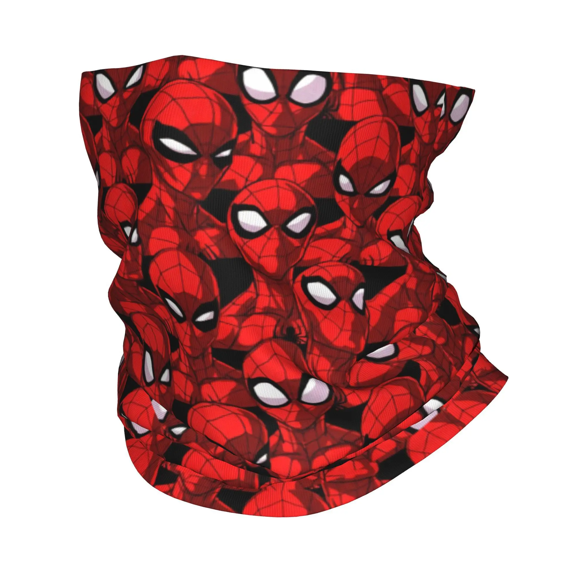 Custom Spiders Bandana Winter Neck Warmer Men Windproof Wrap Face Scarf for Hiking Spider Man Gaiter Headband