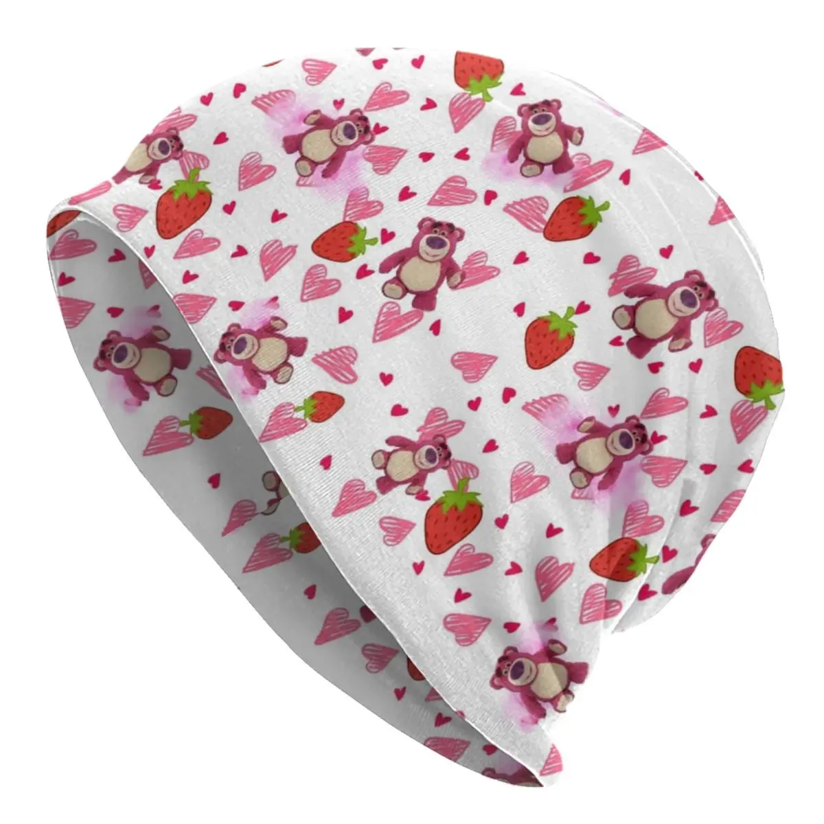 로토 베어 허깅 토이 스토리 보닛 모자 힙합 야외 스컬리 비니 모자 디즈니 남녀공용 따뜻한 이중 사용 모자