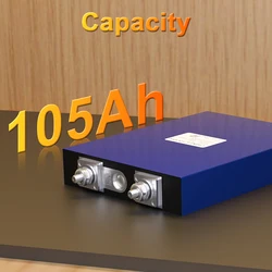 1PCS LiitoKala 3.2V 100Ah 105AH LiFePO4 Rechargeable Battery DIY12V 24V Suitable for Golf Cart Marine Solar System - Brazil