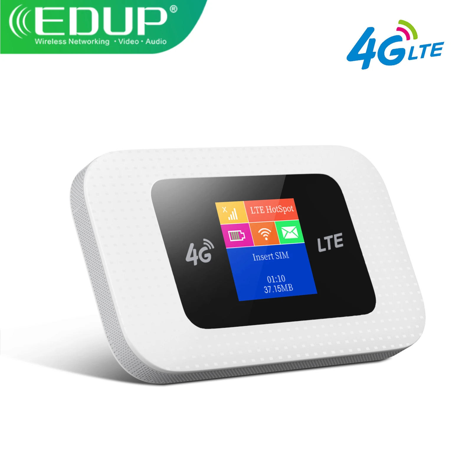 

EDUP D523 EU 150 Мбит/с 4G портативный аккумулятор 2100 мАч со слотом для SIM-карты беспроводной маршрутизатор 2 дБи всенаправленная антенна питьевой маршрутизатор