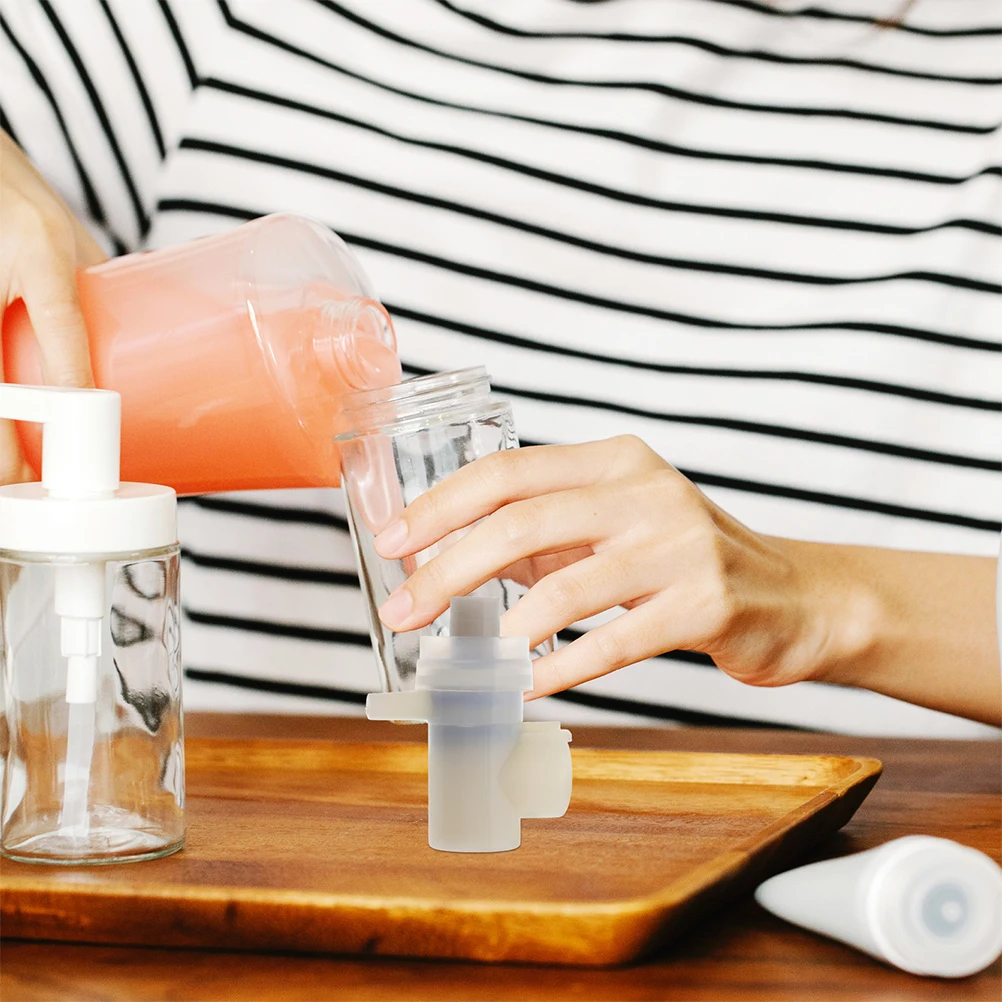 

2Pcs Soap Dispenser Pump Replacement Heads for Liquid Soap Bottles Wall Mounted Dispenser Accessories Easy to Replace Long