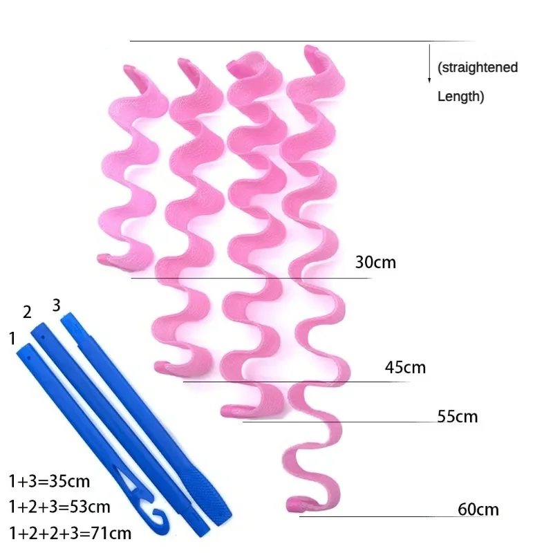 Бигуди для волос, волнистые радиаторы для волос, волшебные формы, роликовые палочки для прически, Женские аксессуары, инструменты для укладки волос