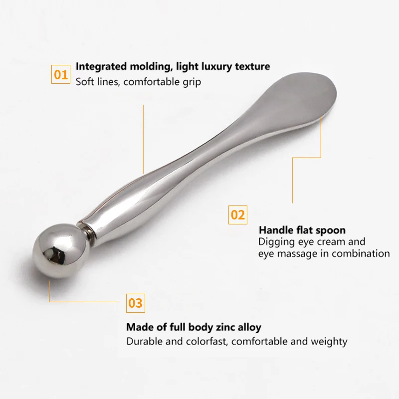 금속 아이 크림 어플리케이터 얼굴 마사지 스틱, 주름 방지 마스크, 믹싱 주걱, 스쿱 눈 마사지, 뷰티 페이셜 케어 도구