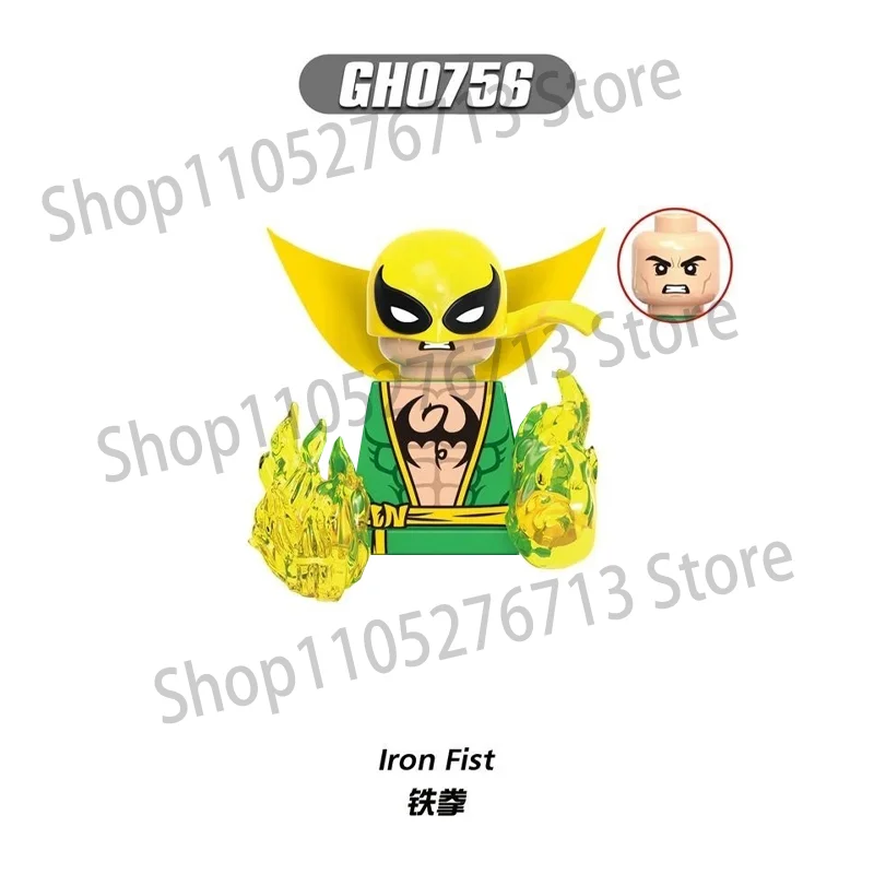 BEAST KINGDOM The Defenders Daredevil Punisher Bullseye Iron Fist Bausteine Elektra Muse White Tiger Bricks Spielzeug für Kinder