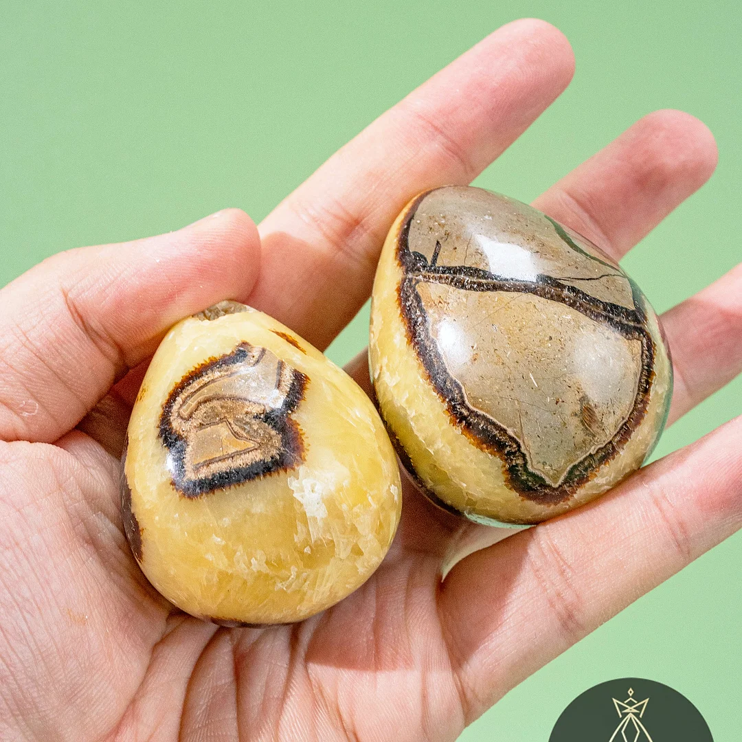 1 Pcs 100-200g Unique Septarium Egg | Geode Egg | Suitable for Home Decoration | Holiday Gift | Crystal Collection