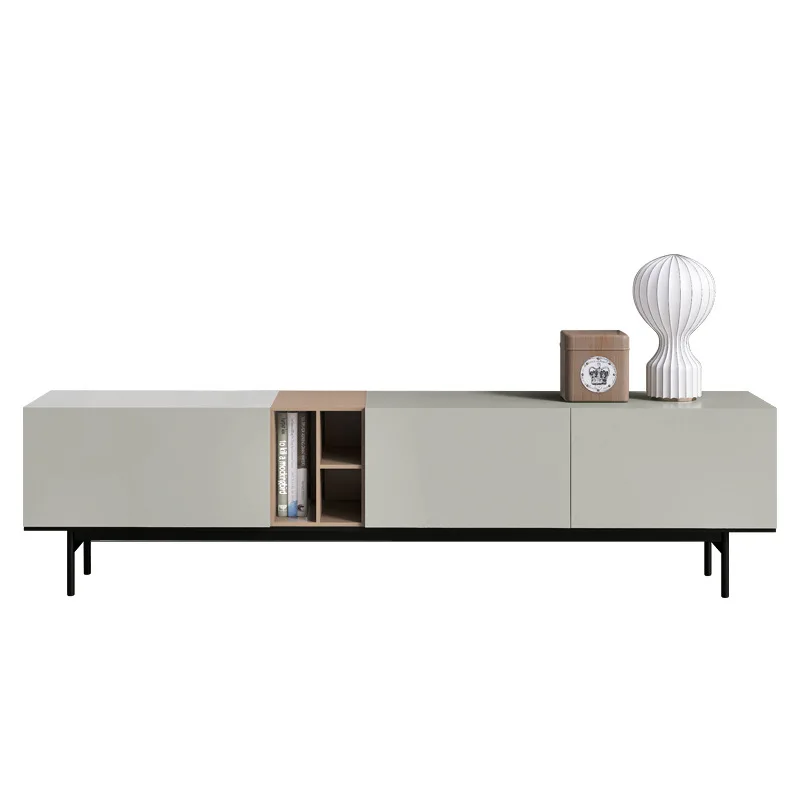 

Italian modern simple TV cabinet dining side cabinet living room paint designer