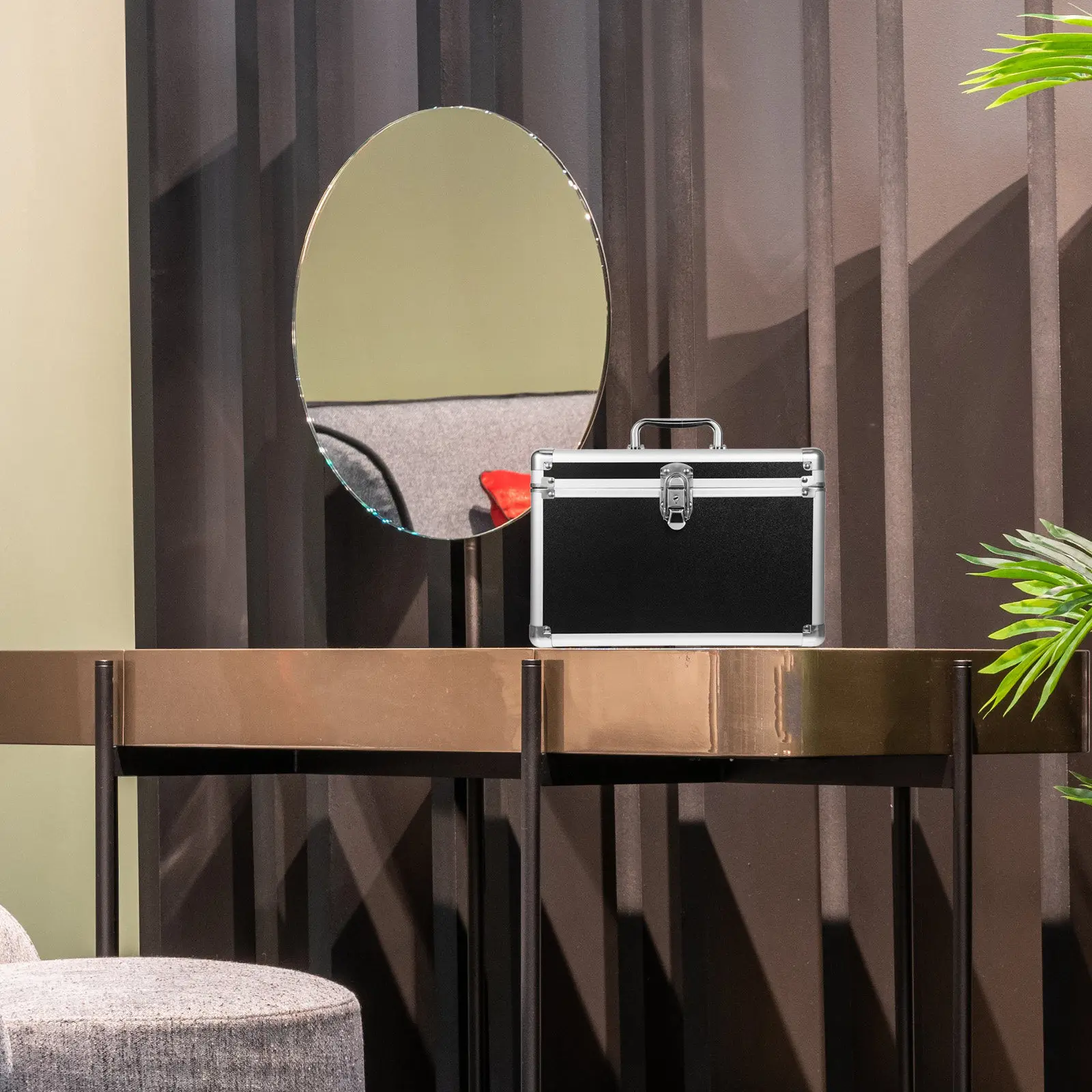 large-capacity-black-metal-makeup-box-storage-organizer-buckle-for-bathroom-counter-display-and-travel-use