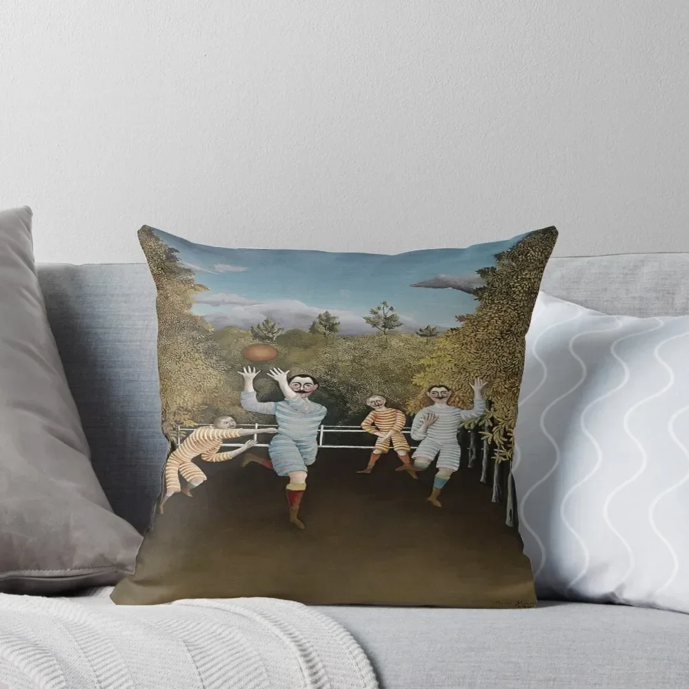 הנרי רוסאו - כיסויי כריות השלכה של שחקני הכדורגל עם קישוטי חג המולד 2025 כיסויי כריות ספה