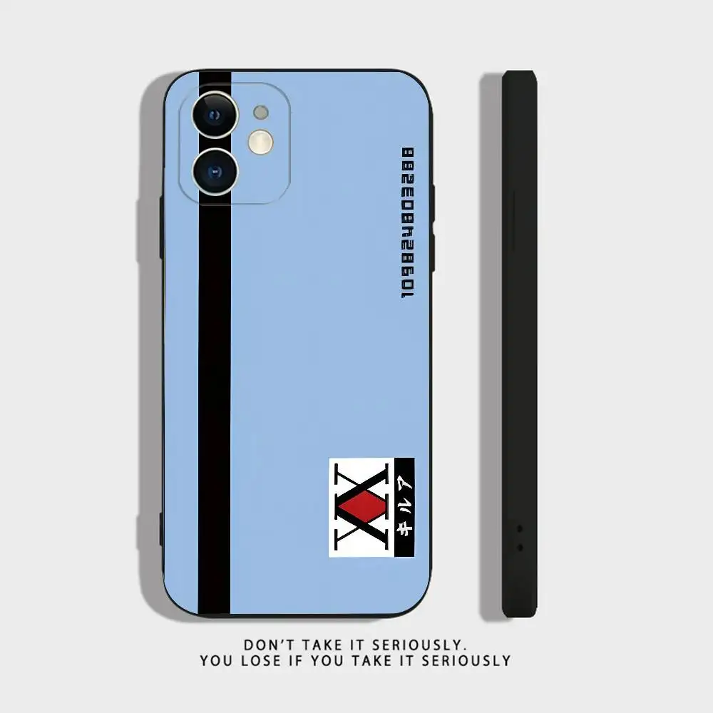 حافظة هاتف ترخيص Hxh Hunter X Hunter لهاتف iPhone 17 16,15,14,13,12,11,Pro,XS,Max,XR,Plus,Mini Soft سيليكون أسود مقاوم للصدمات