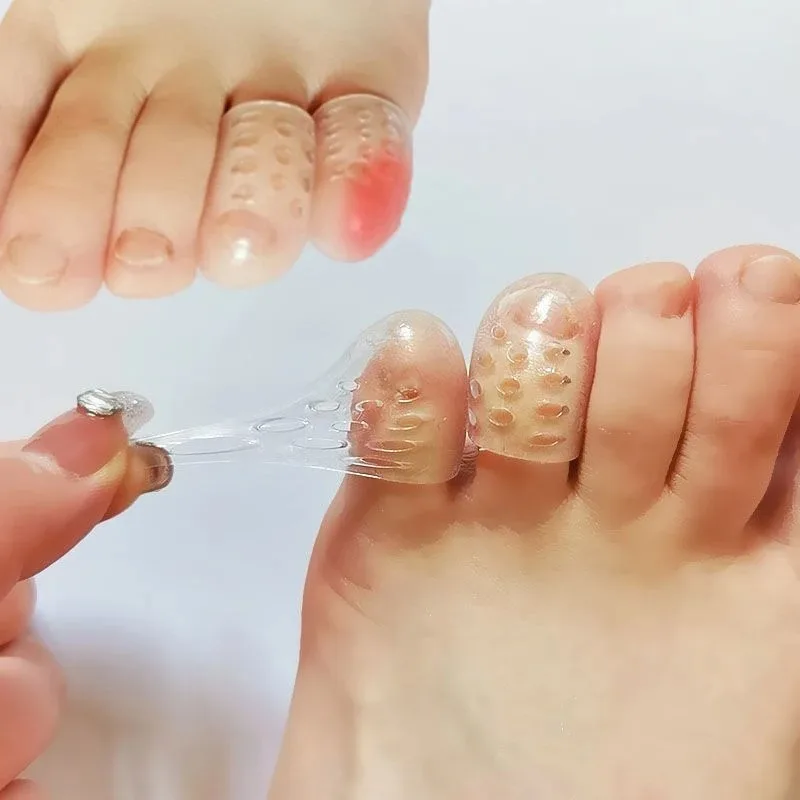 Anti-abrasion Toe Protector, Anti-abrasion Toe Protector, Silicone Toe Protector, Gray Nail, Ultra-thin Ankle Protector