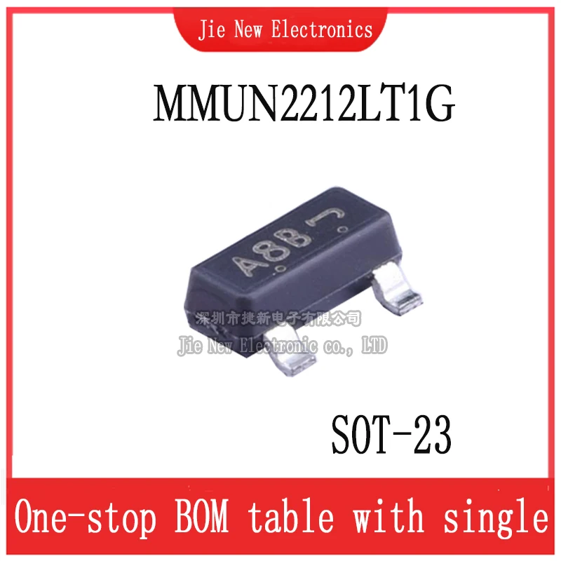 50PCS SOT-23 MMUN2211LT1G MMUN2212LT1G MMUN2213LT1G MMUN2214LT1G MMUN2215LT1G MMUN2216LT1G SMD Bipolar digital transistor