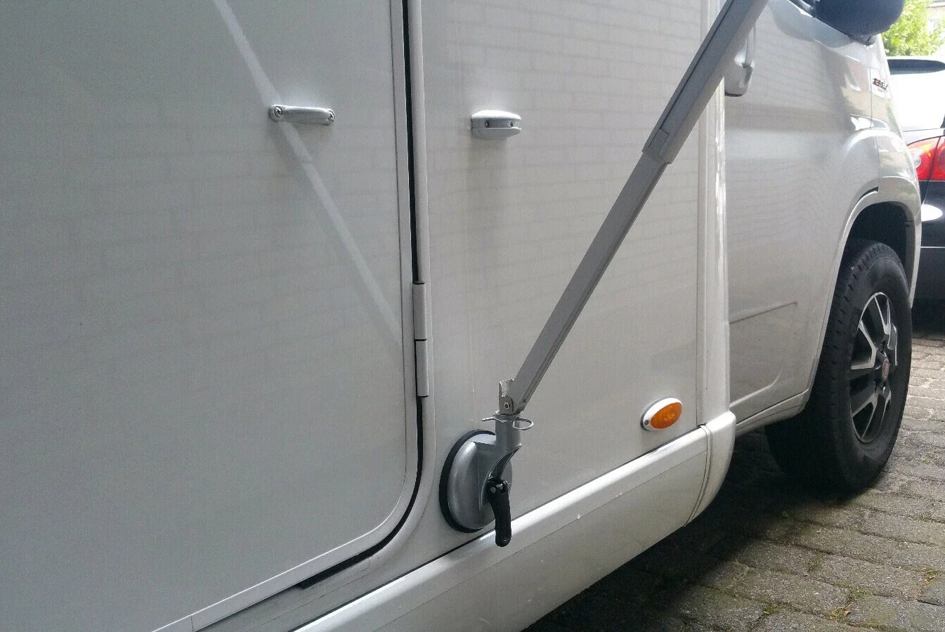 1 مجموعة العالمي RV المظلة شفط كأس قوس عدة البلاستيك الأبيض ل Thule Omnistor متنقل قافلة شاحنة التخييم RV اكسسوارات