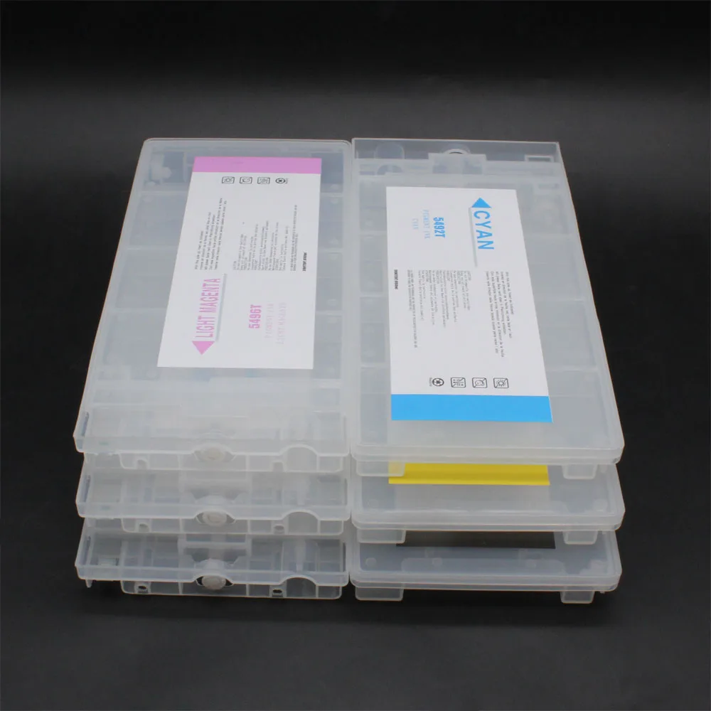 Cartuchos de Tinta Recargables Vacíos de 850ML/PC T499-T504 T511-T516 T5491-T5496 para Impresoras Epson Stylus Pro 10000 10600