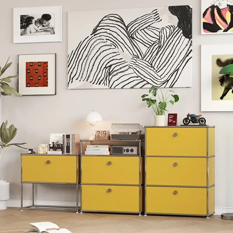 Personalizzazione Mobili modulari Armadietto portaoggetti Credenze Soggiorno Camera da letto Quadro in acciaio inossidabile Porta TV portaoggetti in legno