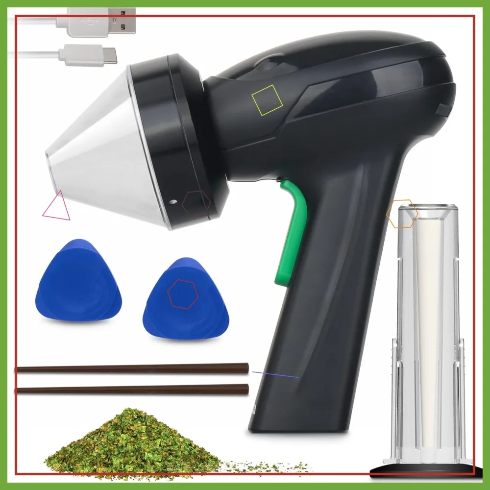 

Large Capacity 3.5g USB Electric Herb Grinder, Portable Metal Kitchen Spice Mill in Black