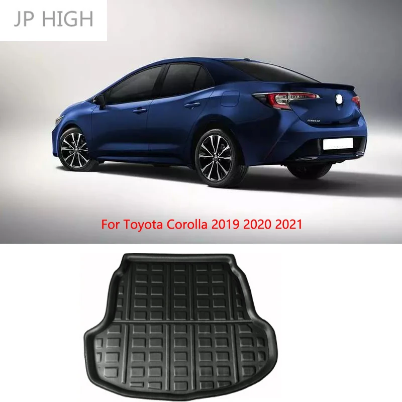 

For Toyota Corolla 2019 2020 2021 Car Rear luggage mat Car Rear Trunk Cargo Liner Boot Tray Cover Mat Floor Carpet Kick Pad