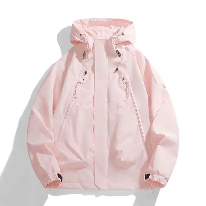 Veste Stormtrooper ample à capuche pour femme, coupe-vent, imperméable, surdimensionnée, nouvelle collection printemps et automne