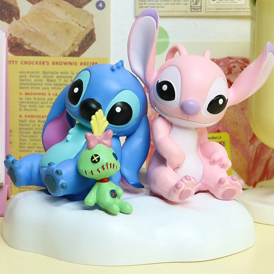 ฟิกเกอร์อนิเมะ สติทช์ ของเล่นตกแต่ง โมเดลพีวีซี ฟิกเกอร์สติทช์ ตุ๊กตาการ์ตูนสำหรับเด็กชายและเด็กหญิง ของสะสมเด็ก ของขวัญวันเกิด