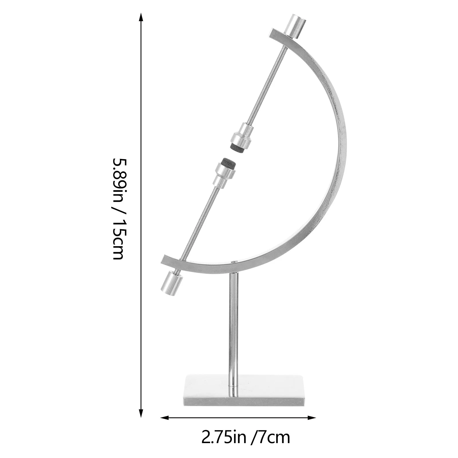 Suporte de esfera ajustável, bola de cristal, exibição, decoração, prateleiras de metal