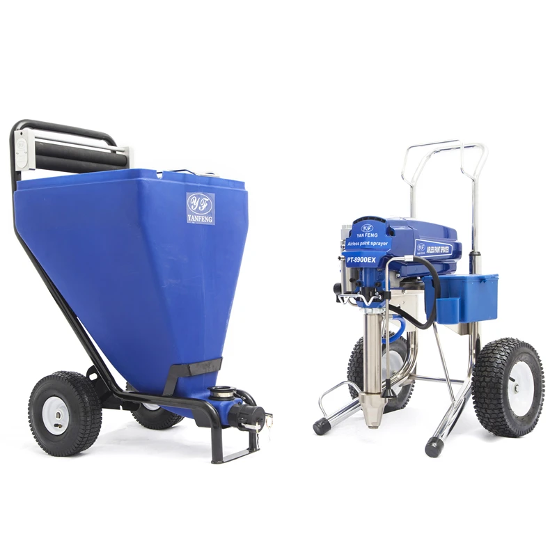 

Gold Seller YANFENG Airless Paint Sprayer Barrel Texture Hopper 105L Putty Bucket Plaster Container with 60mm Outlet for Paint a