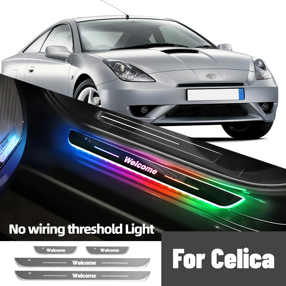 

For Toyota Celica T230 1999-2006 2003 2004 2005 Car Door Sill Light Customized Logo LED Welcome Threshold Pedal Lamp Accessories