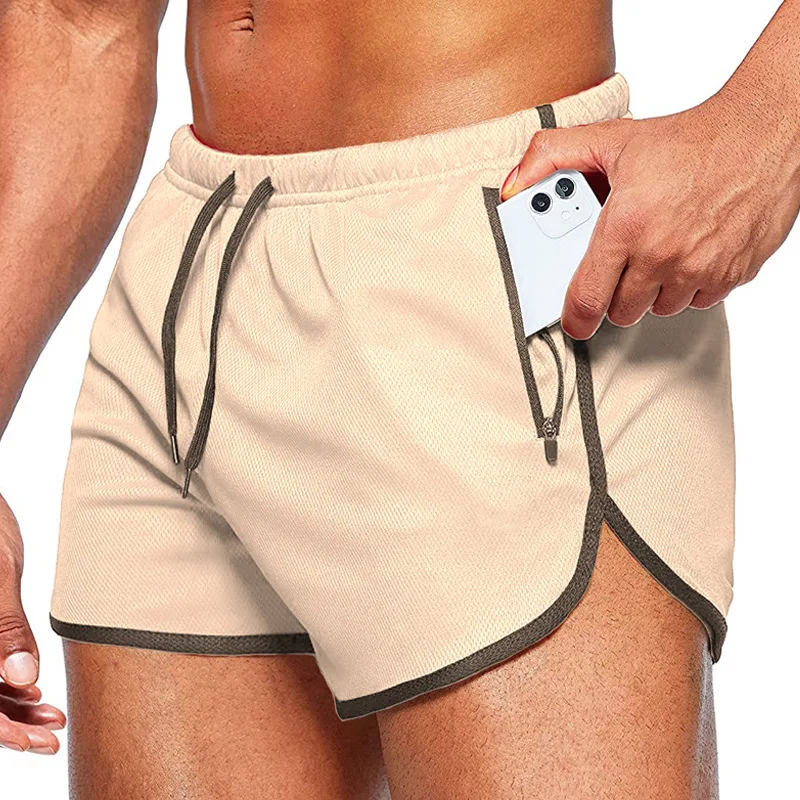 Summer Quick Dry Men\'s Sports Running Shorts Fitness Beach Short Pants Sportswear Gym Training Workout Shorts Compression Shorts