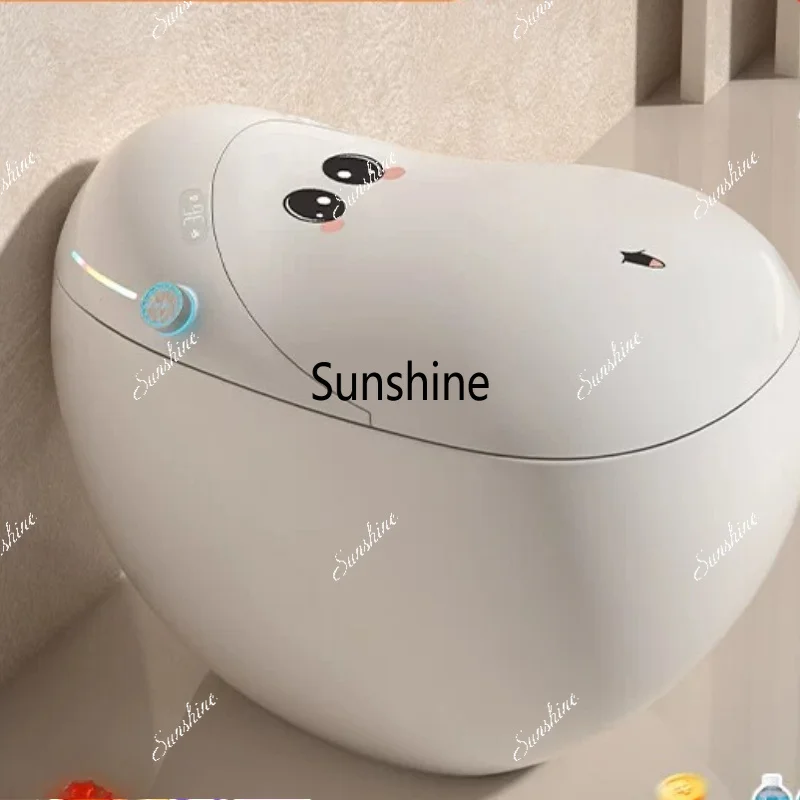 Smart toilet egg-shaped cute, no water pressure limit automatic creative toilet