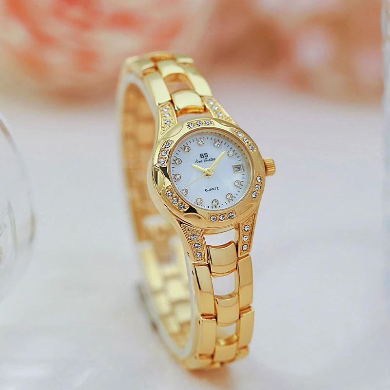 

Модные женские часы, летние нежные кварцевые наручные часы с розовой цепочкой и бриллиантами, круглый календарь с циферблатом, женские часы