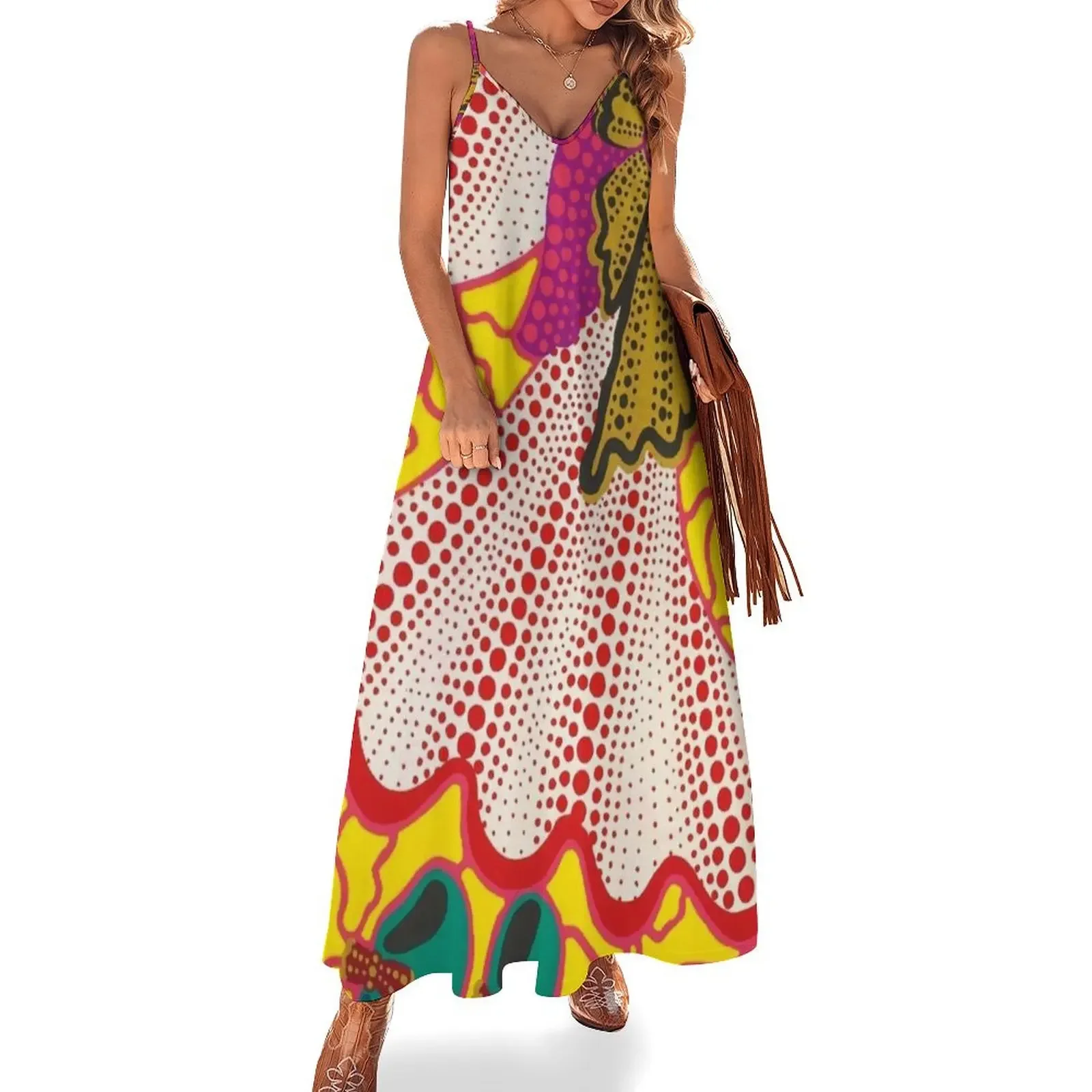 

yayoi kusama art Sleeveless Dress prom dresses 2025 Beachwear Dress