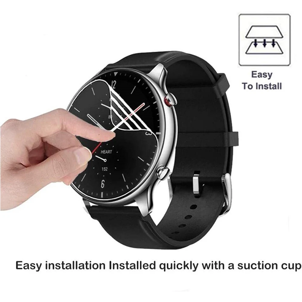 Película de hidrogel transparente ultrafina para reloj inteligente Huami Amazfit GTR 2, cubierta protectora, 3/6 piezas