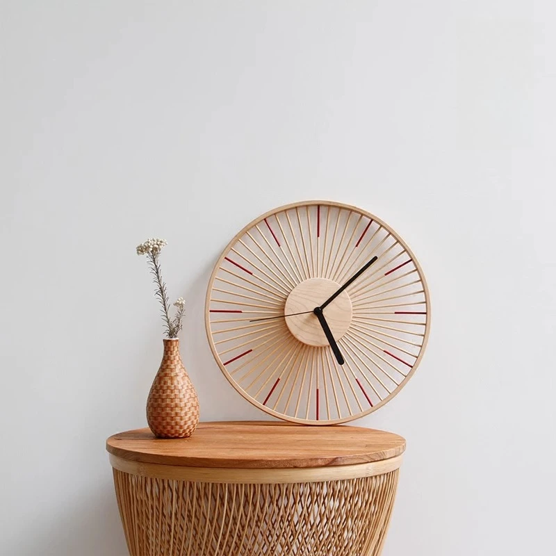 

Japanese Simple Wall Clock High Quality Aesthetic Interior Design Creative Fashion Wall Watch Art Romantic Horloge Murale Decor