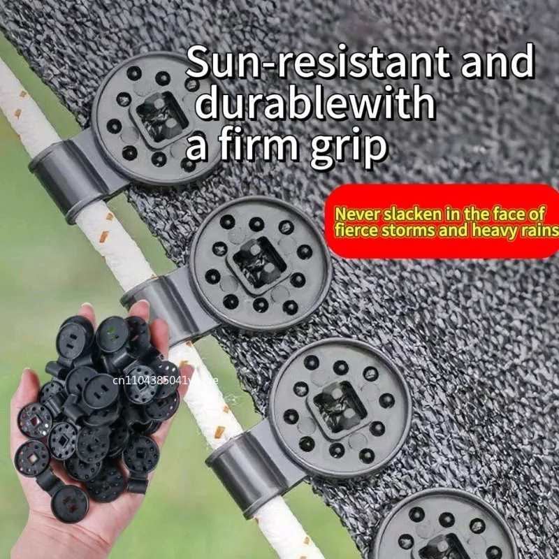 5/50/100/200 قطعة المظلة مقاطع بلاستيكية في الهواء الطلق قماش للتظليل صافي كليب التخييم حديقة أداة المباني سياج صافي إصلاح المشبك المظلة هوك