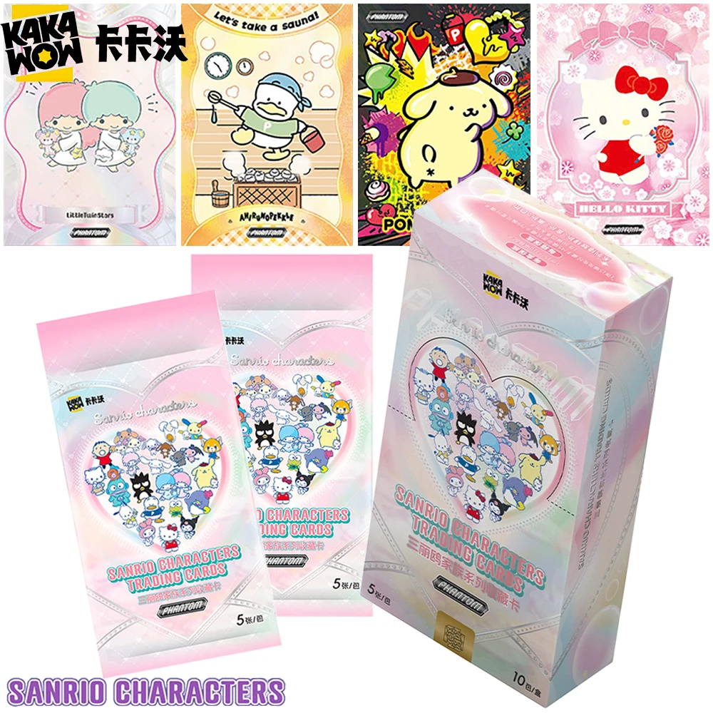 KAKAWOW Original Sanrio Collection Cards Popular Cute and Warm Cartoon Stars My Melody Little Twin Stars Rare Card Desktop Toys
