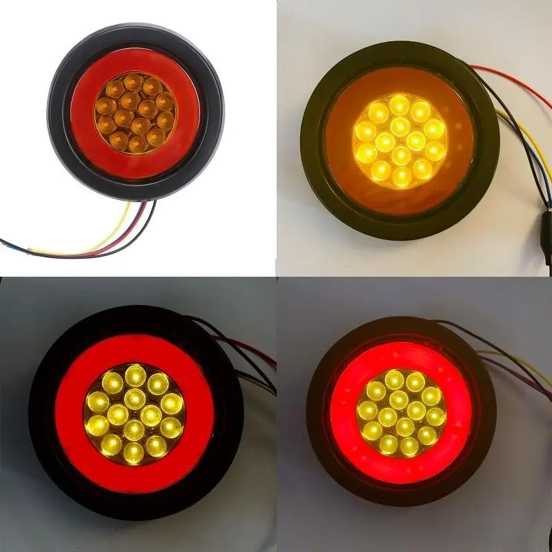 

R53D Multipurpose 32LED Tail Light 12-24V Amber Light Fog Lamp for RV Truck