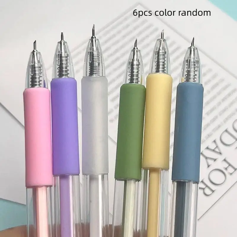 6pcs/set Refill Art Utility Knife Scrapbooking Cutting Tool Sticker Tape Cutter Paper Cut Knife Pen Express Box Knife DIY Craft