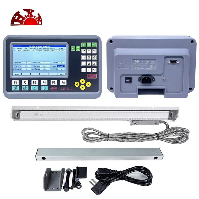 1 Axis LCD DRO Grinder Lathe Milling 19 Languages Digital Readout Display High Accuracy GCS898 5μm/1μm Linear Scale Encoder