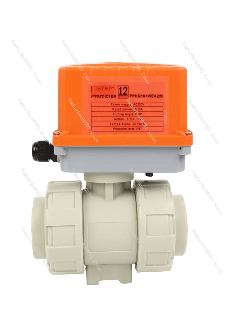 Ball Valve Loose Joint Anti-Corrosion Acid and Alkali Corrosion Resistant Dc24v Normally Closed Open Ball Valve