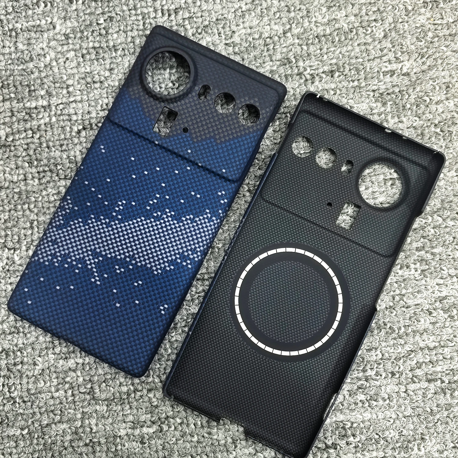 لهاتف ZTE Nubia Z80 Ultra Real من ألياف الكربون النقية غطاء هواء خفيف الوزن من ألياف الأراميد رفيع للغاية متوافق مع MagSafe #3