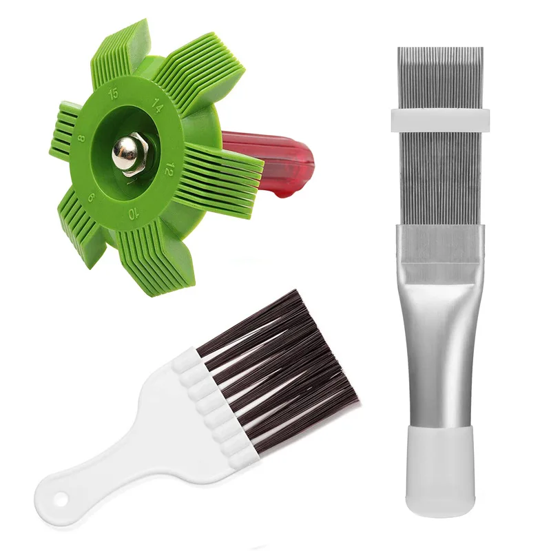 1/2PCS Air Conditioner Fin Cleaning Tool Universal Car Radiator Condenser Fin Comb Auto Cooling System Repair Hand Cleaning Tool