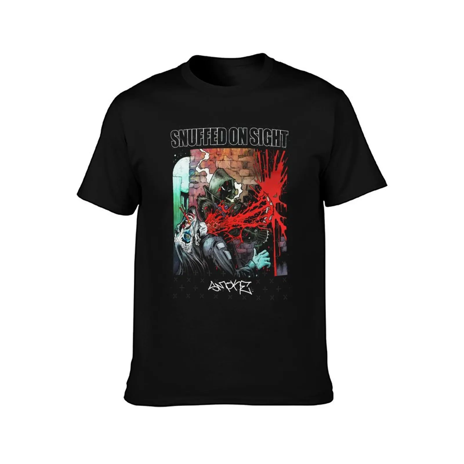 Snuffed On Sight Smoke T-Shirt Casual Minimalist Short Sleeve Top T-Shirt