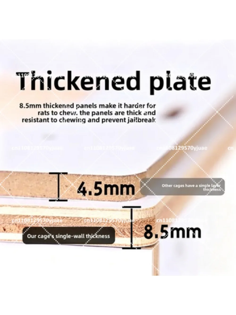 Acrylic Transparent Oversized Hamster Cage Golden Bear Villa Landscaping Special Feeding Box Supplies