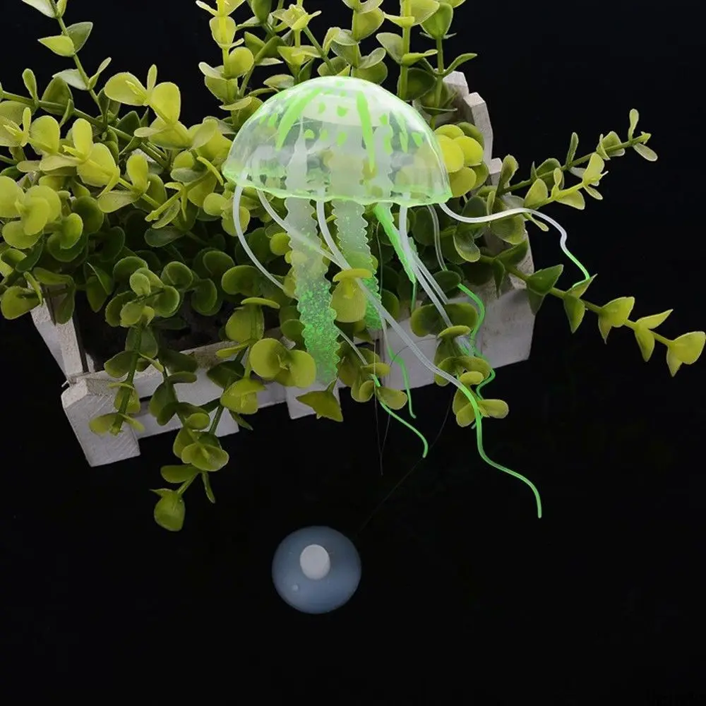 

Aquarium Landscaping Jellyfish Ornament Hot Selling Vivid Jellyfish Glowing Jellyfish Artificial Jellyfish Fish Tank Decoration