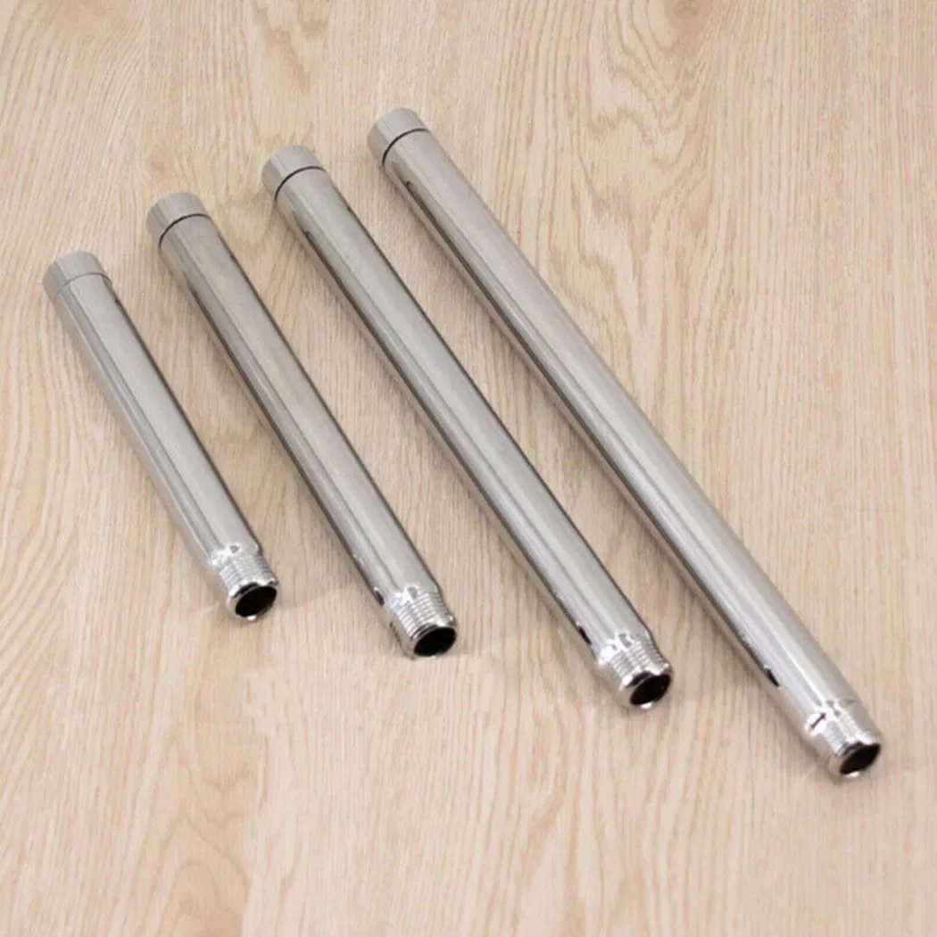 

Stainless Steel Chrome Shower Head Extension Pipe Adjustable Shower 1/2" Male Thread Connector Pipe 15/20/25/30cm Length