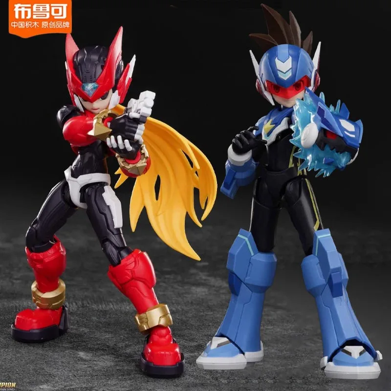 Nieuwe Aanwinsten Blokees Mega Man Champion Class - Zero (Mega Man Zero) Shooting Star Mega Man Geassembleerd Actiefiguur Model