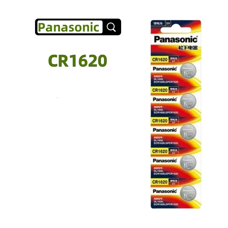 5 SZTUK Oryginalna bateria litowa Panasonic CR2032 2025 2016 1632 1620 1220 2450 3V do pilota samochodowego Zegarek Przycisk Ogniwa monetowe