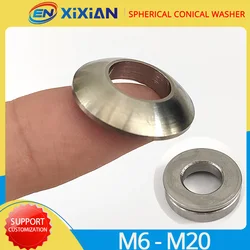 M6 M8 M10 M12 M14 M16 M18 M20 304 Stainless Steel Conical Washer Countersunk Spherical  Flat Solid Head Conical Gasket SS Washer