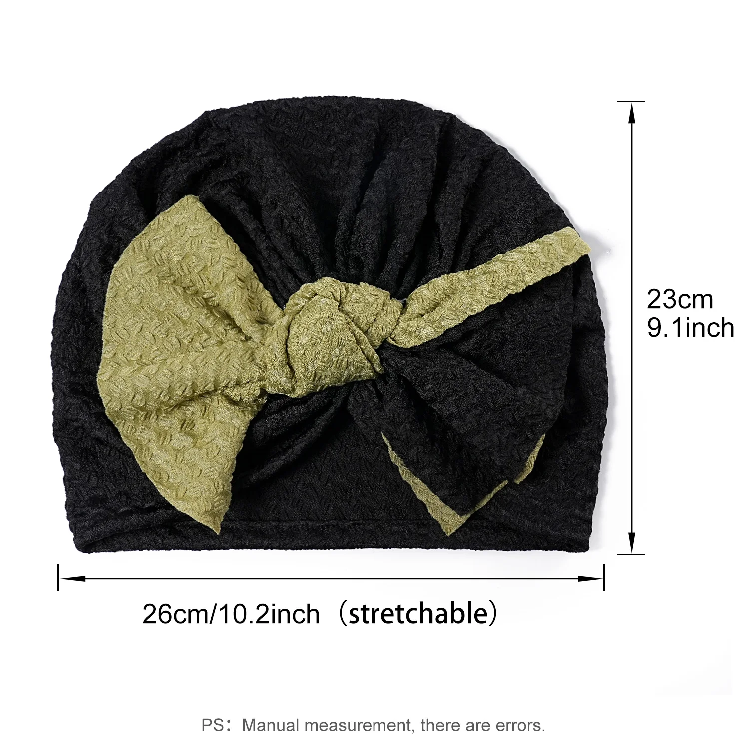 New Indian Big Colored Bowknot Turban Hat Women Muslim Hijab African Headties Beanies Bonnet Hair Loss Head Cover Headwear