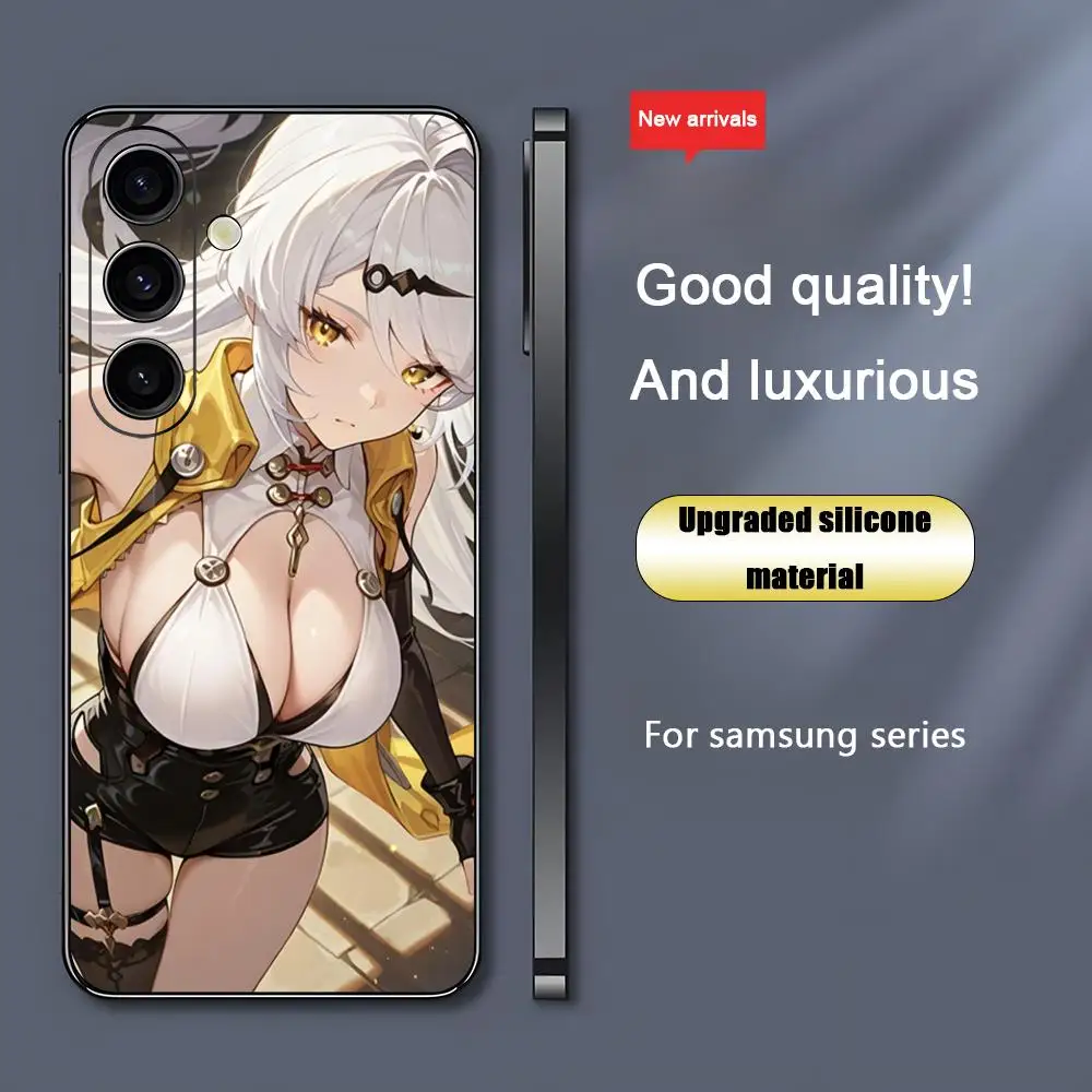 Cool Yixuan Zenless Zone Zero funda de teléfono para Samsung Galaxy S25 S24 S23 S22 S21 S20 Plus Ultra Note20 negro suave